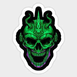 Warrior Skeleton Sticker